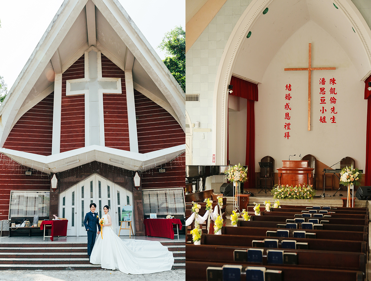 《台中婚攝》早儀式午宴客 / 天圓地方婚宴會館類婚紗忠孝路教堂婚禮